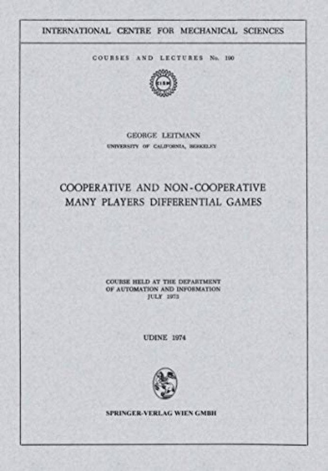 Cooperative and Non-Cooperative Many Players Differential Games