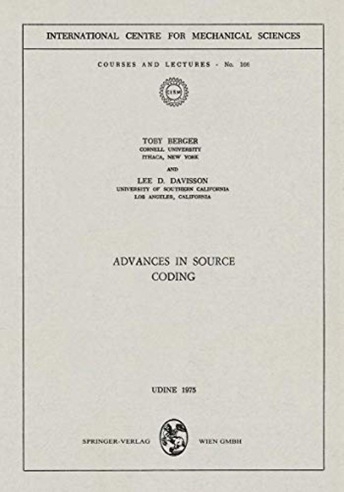 Advances in Source Coding