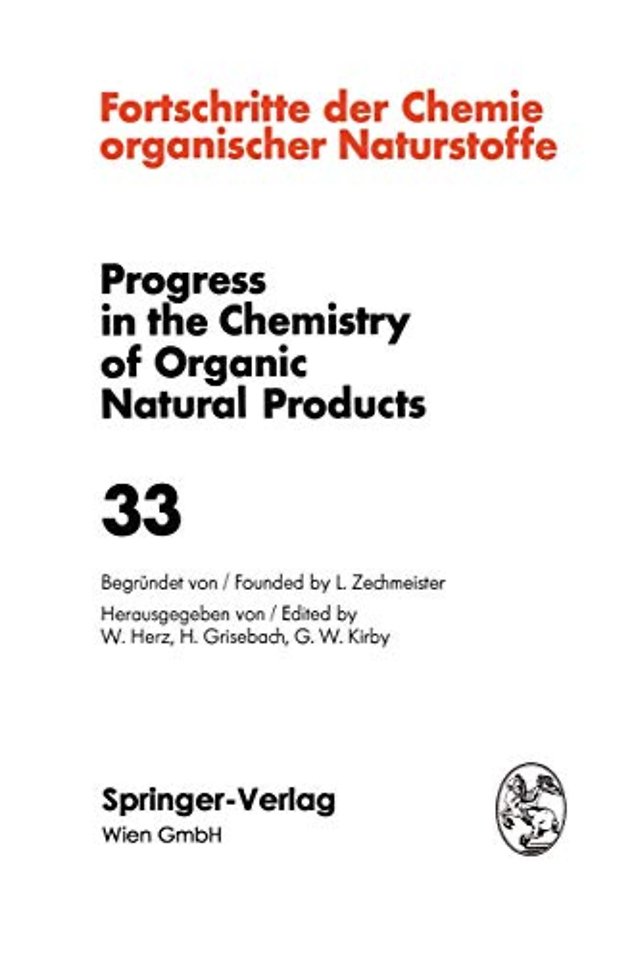 Fortschritte der Chemie Organischer Naturstoffe / Progress in the Chemistry of Organic Natural Products