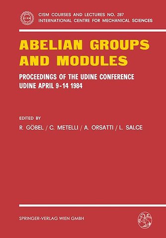 Abelian Groups and Modules