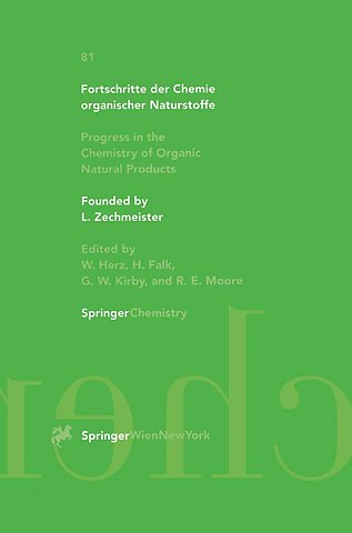 Fortschritte der Chemie organischer Naturstoffe / Progress in the Chemistry of Organic Natural Products