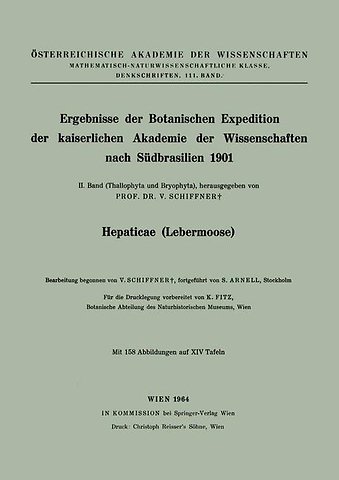 Ergebnisse der Botanischen Expedition der kaiserlichen Akademie der Wissenschaften nach Südbrasilien 1901