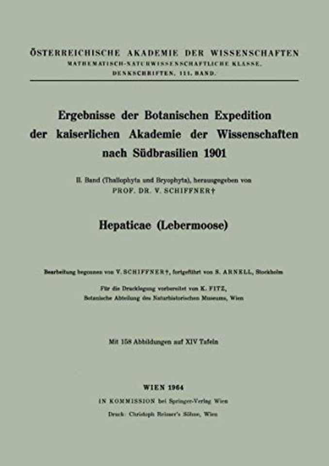 Ergebnisse der Botanischen Expedition der kaiserlichen Akademie der Wissenschaften nach Südbrasilien 1901