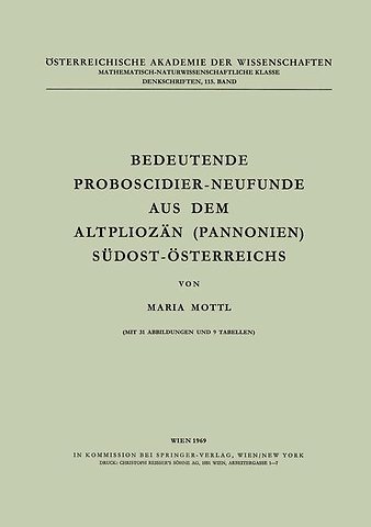 Bedeutende Proboscidier-Neufunde aus dem Altpliozän (Pannonien) Südost-Österreichs