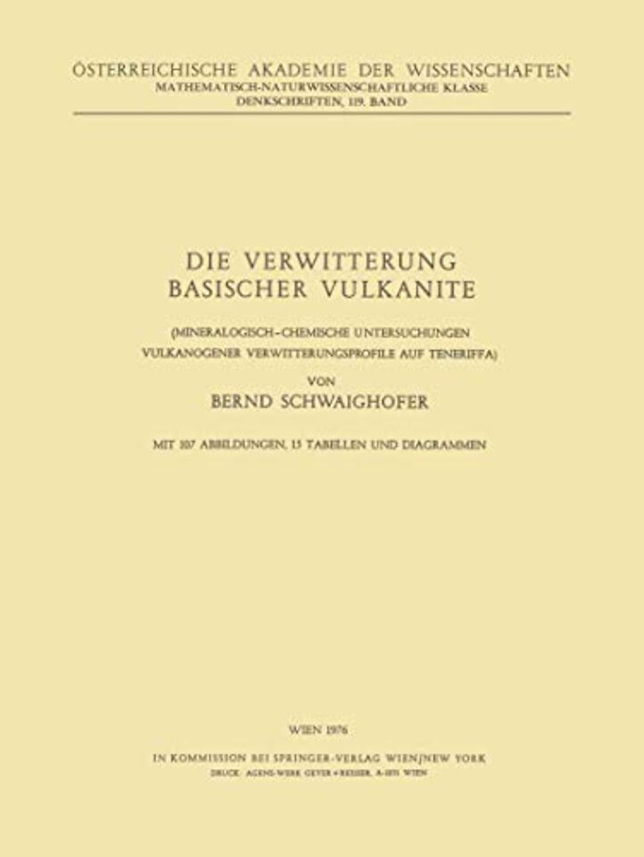 Die Verwitterung Basischer Vulkanite