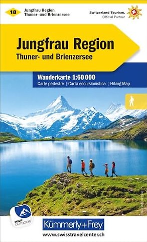 Jungfrau Region Hiking Map