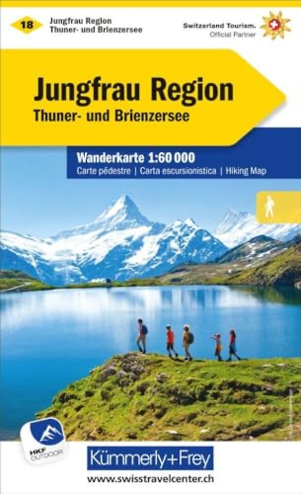 Jungfrau Region Hiking Map
