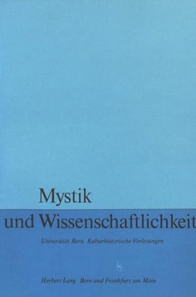 Mystik und Wissenschaftlichkeit