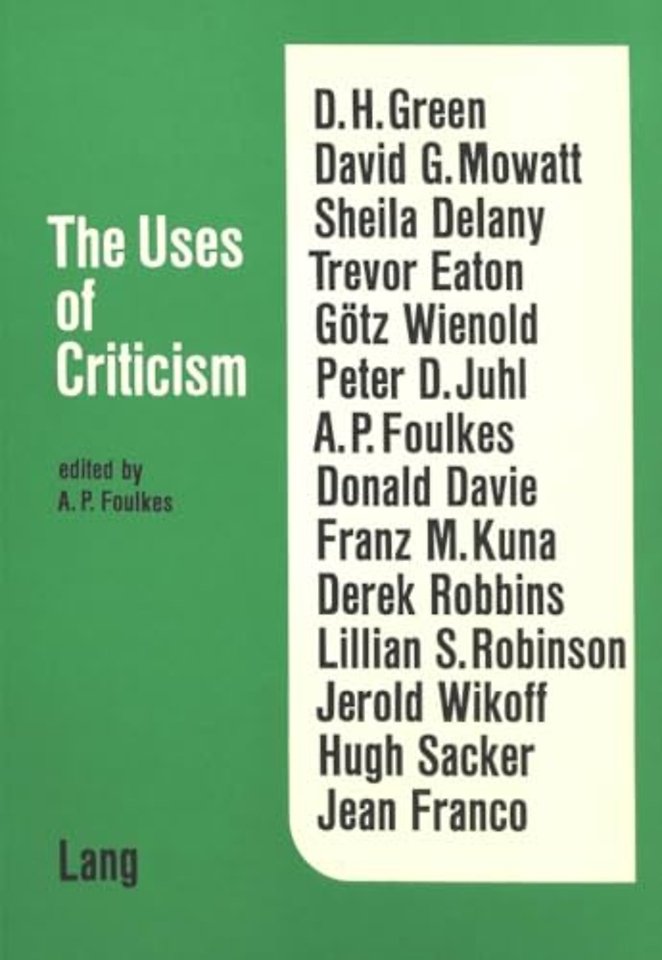 Uses of Criticism