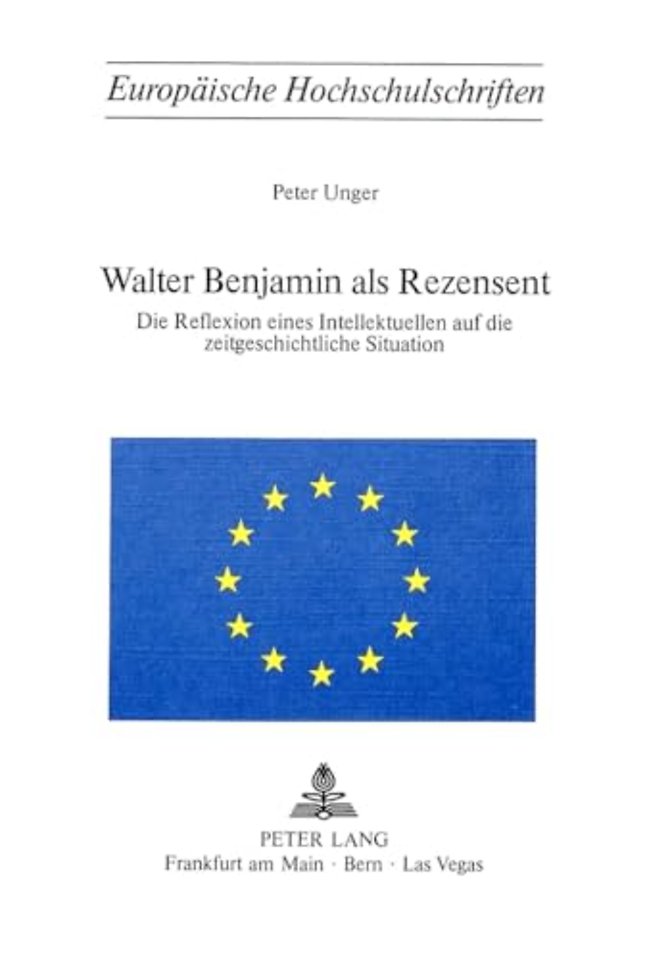 Walter Benjamin als Rezensent