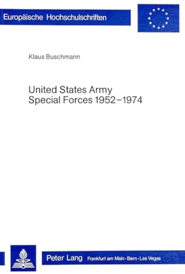 United States Army Special Forces 1952-1974