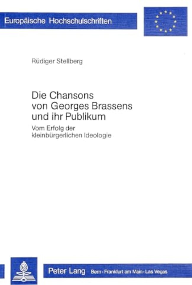 Die Chansons von Georges Brassens und ihr Publikum