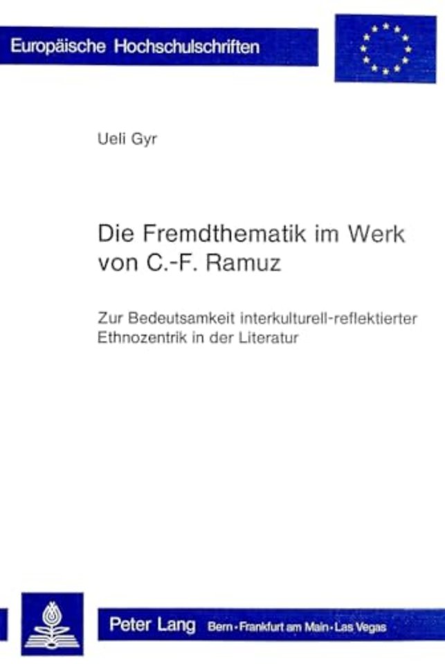 Die Fremdthematik im Werk von C.-F. Ramuz
