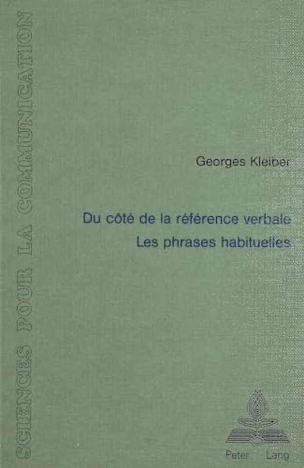 Du cote de la reference verbale