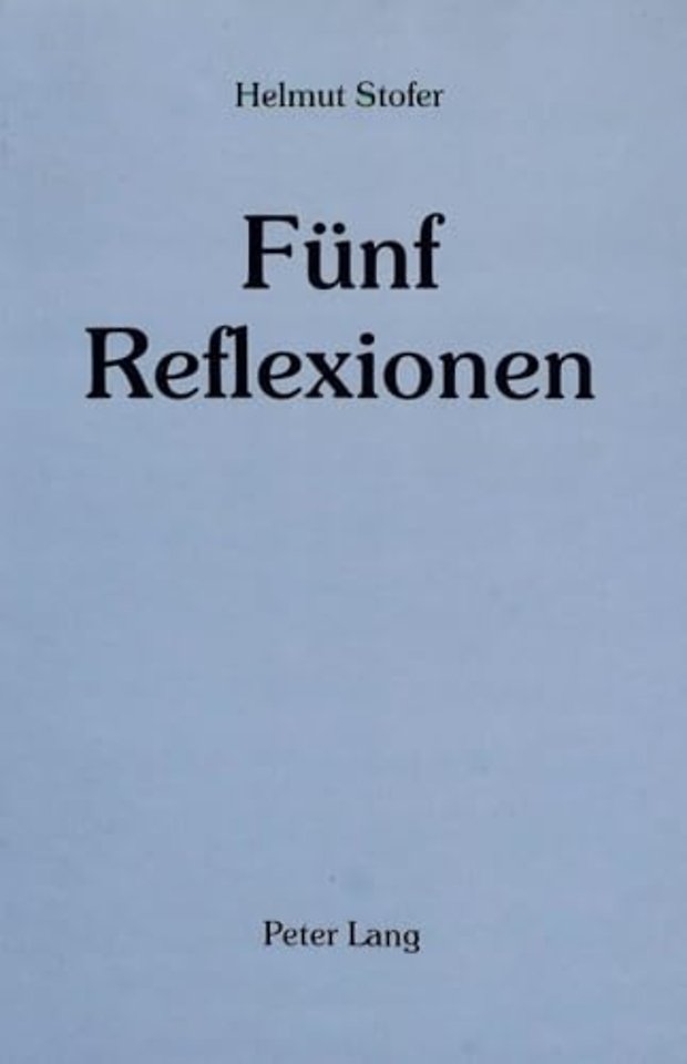 Fuenf Reflexionen