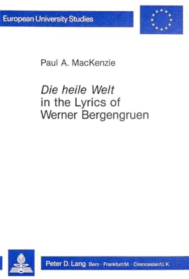 "Die Heile Welt" in the Lyrics of Werner Bergengruen