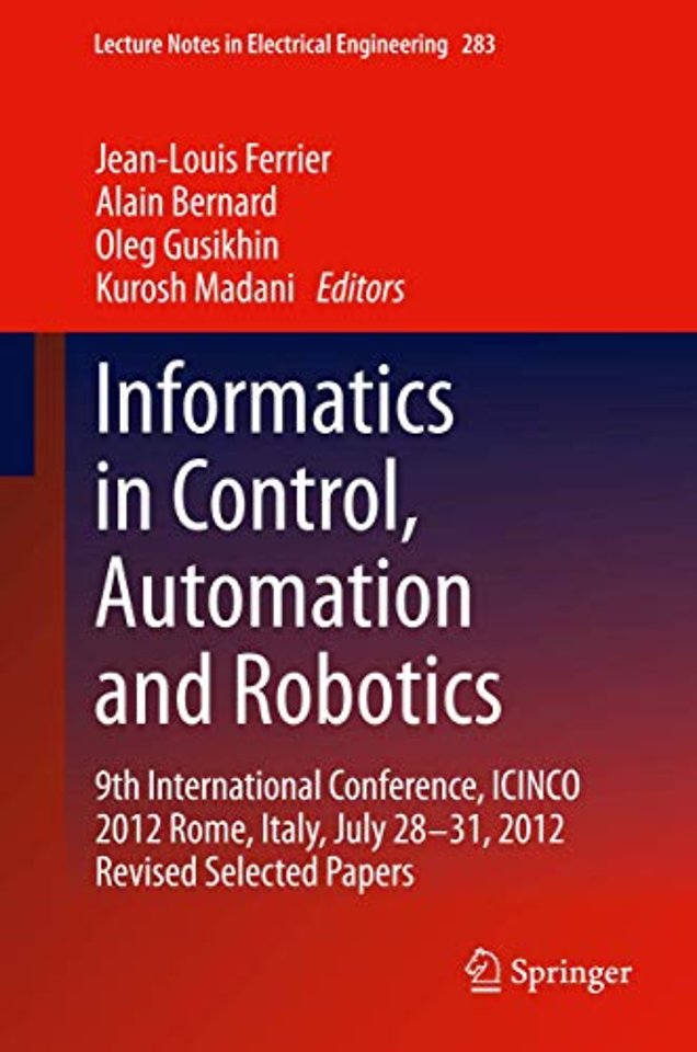 Informatics in Control, Automation and Robotics