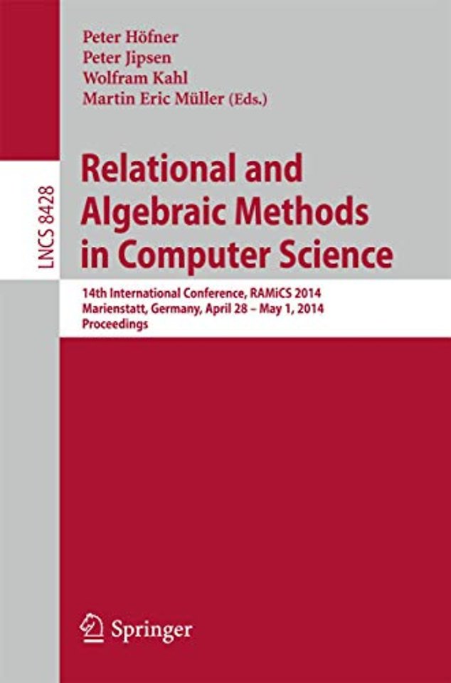 Relational and Algebraic Methods in Computer Science