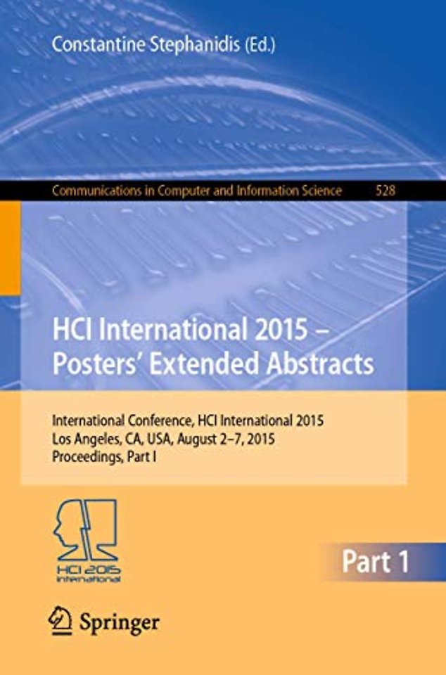 HCI International 2015 - Posters’ Extended Abstracts