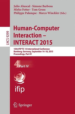 Human-Computer Interaction – INTERACT 2015