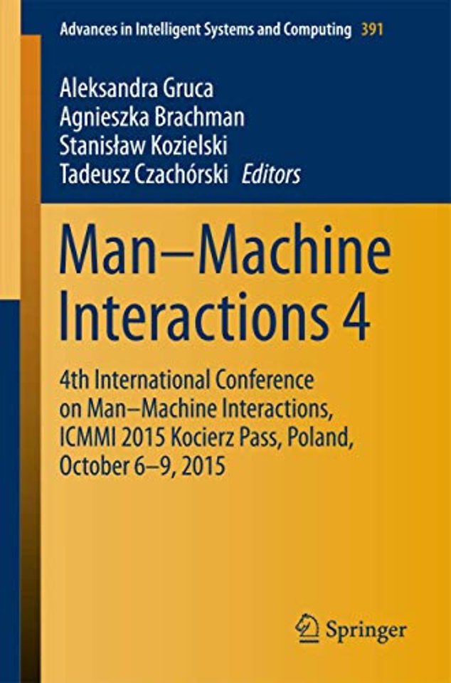 Man–Machine Interactions 4