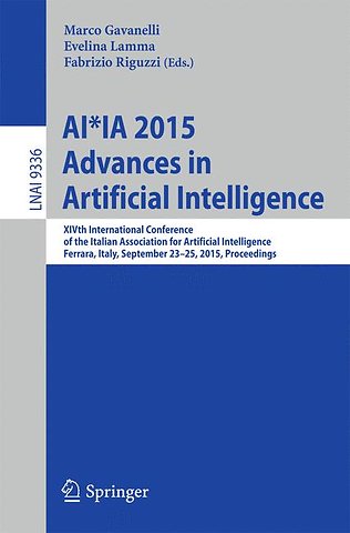 AI*IA 2015 Advances in Artificial Intelligence