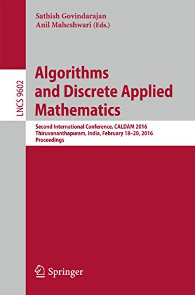 Algorithms and Discrete Applied Mathematics