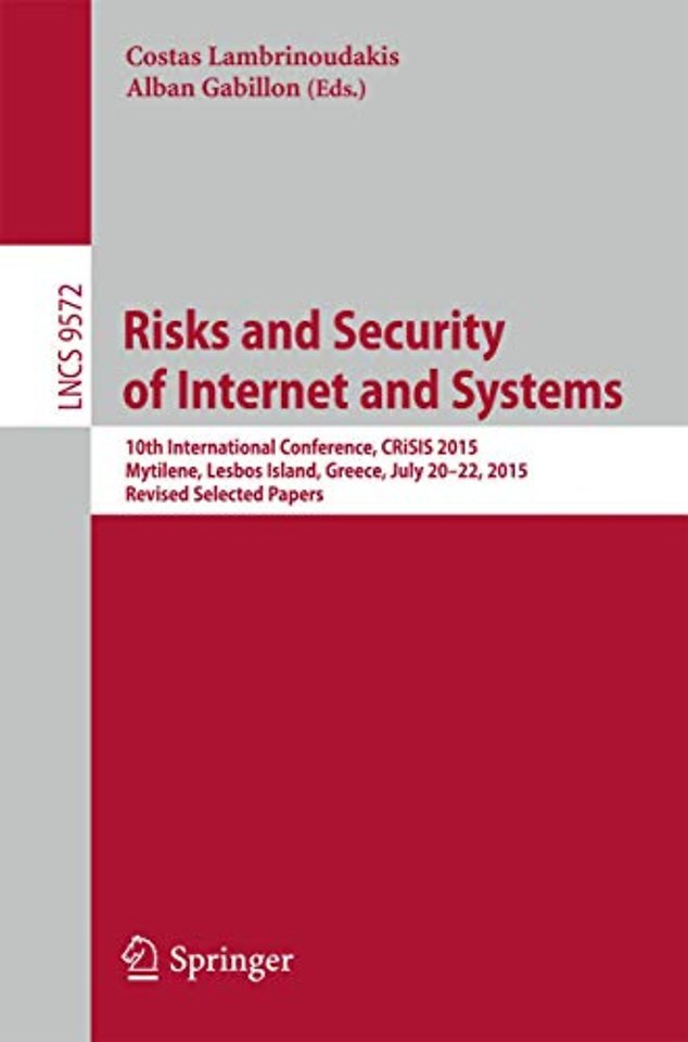 Risks and Security of Internet and Systems