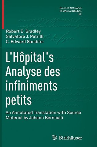L’Hôpital's Analyse des infiniments petits