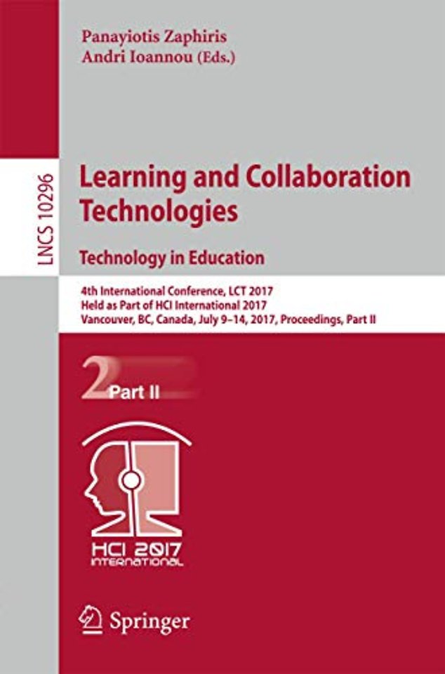 Learning and Collaboration Technologies. Technology in Education