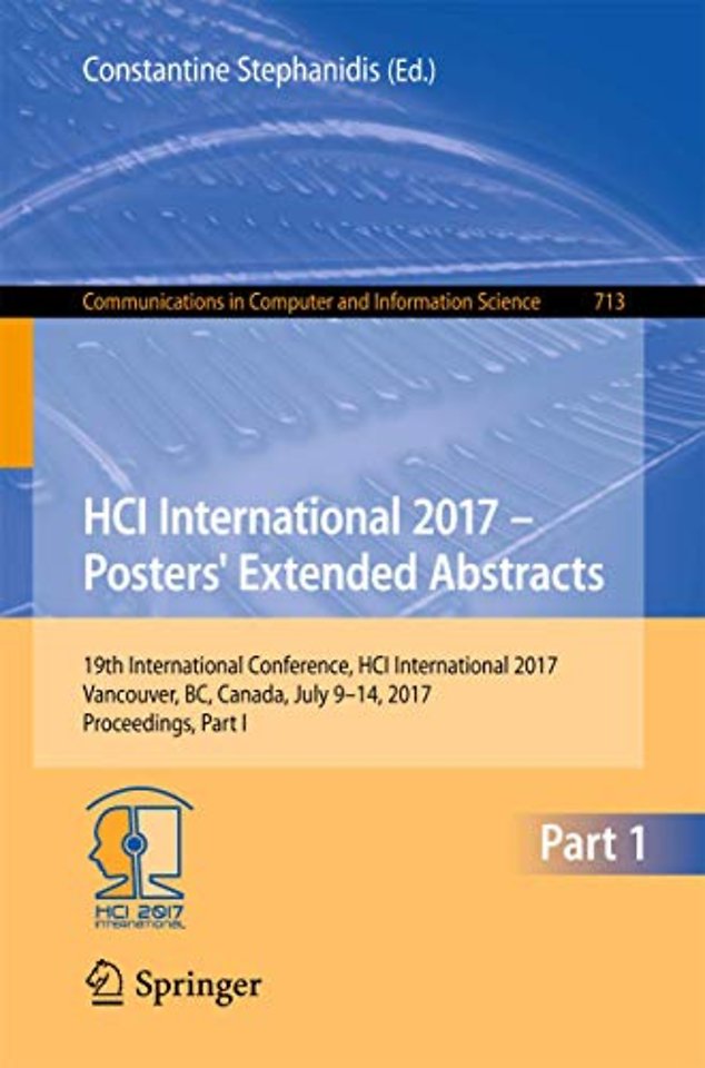 HCI International 2017 – Posters' Extended Abstracts