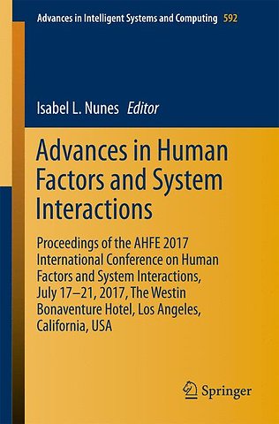 Advances in Human Factors and Systems Interaction