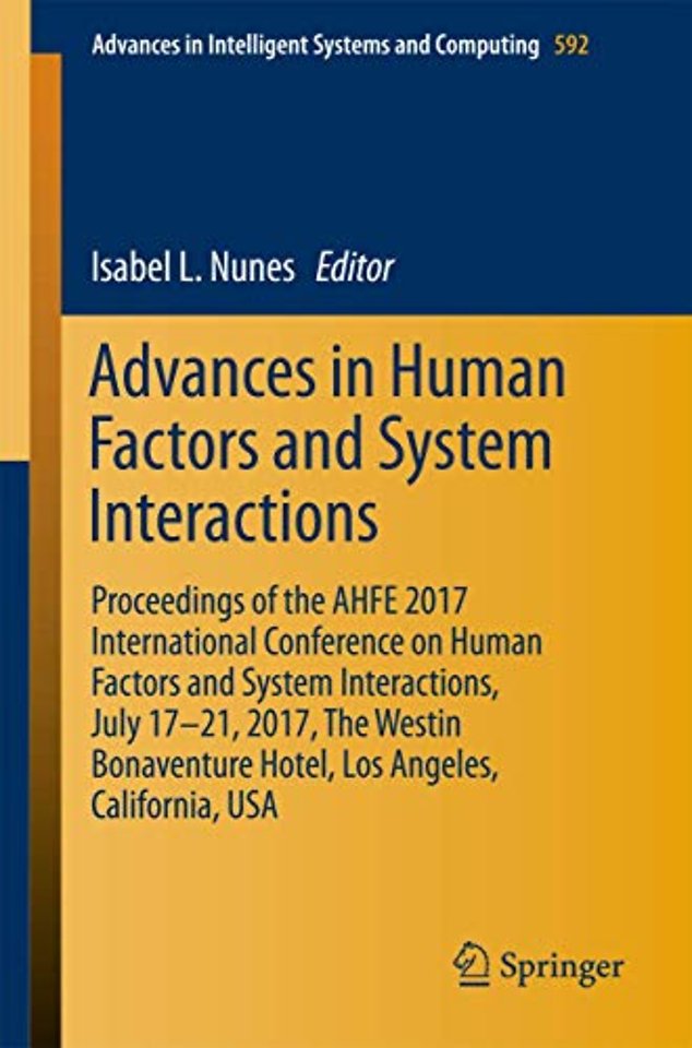Advances in Human Factors and Systems Interaction