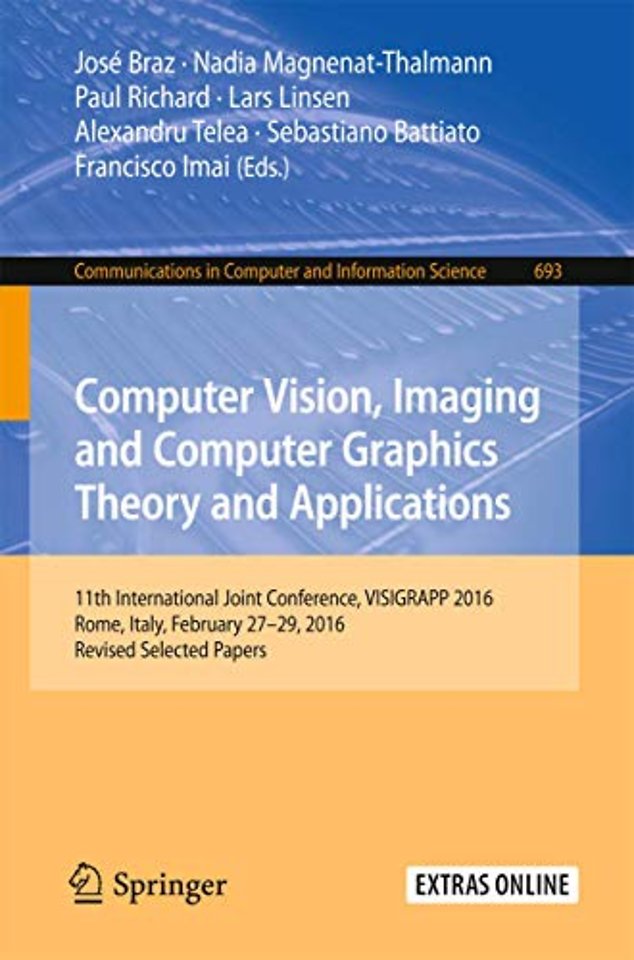 Computer Vision, Imaging and Computer Graphics Theory and Applications