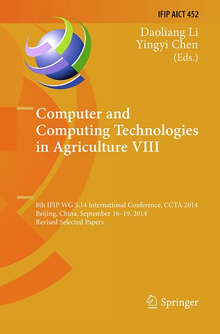 Computer and Computing Technologies in Agriculture VIII
