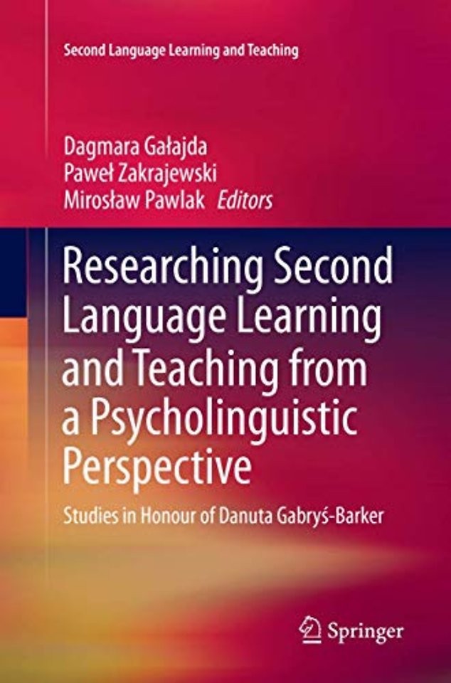 Researching Second Language Learning and Teaching from a Psycholinguistic Perspective