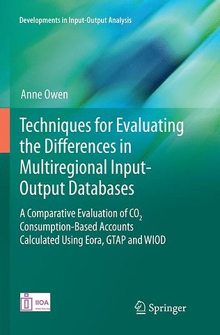 Techniques for Evaluating the Differences in Multiregional Input-Output Databases
