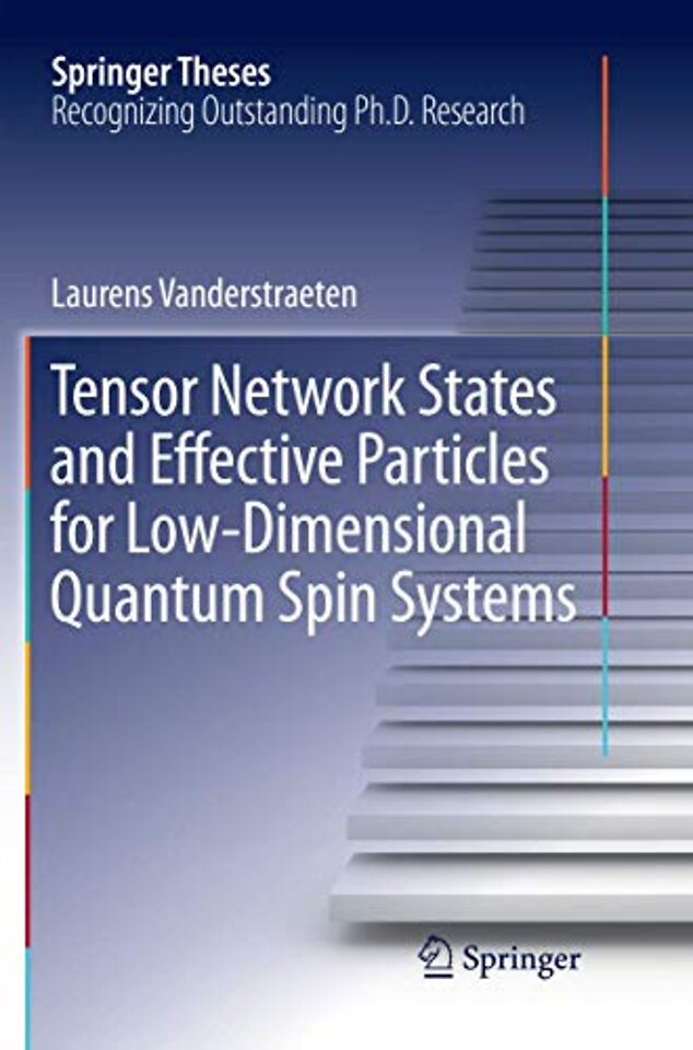Tensor Network States and Effective Particles for Low-Dimensional Quantum Spin Systems