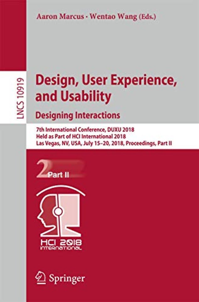Design, User Experience, and Usability: Designing Interactions