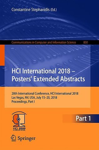 HCI International 2018 – Posters' Extended Abstracts