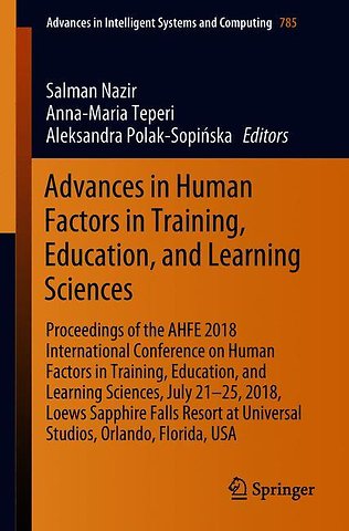 Advances in Human Factors in Training, Education, and Learning Sciences