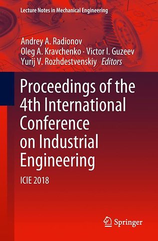 Proceedings of the 4th International Conference on Industrial Engineering