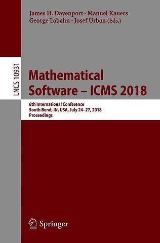 Mathematical Software – ICMS 2018