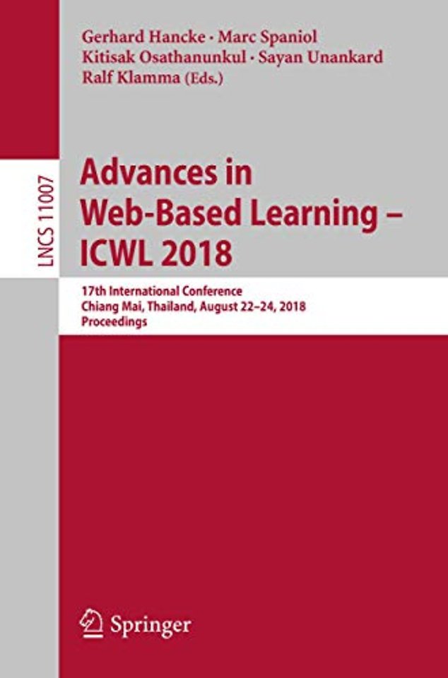 Advances in Web-Based Learning – ICWL 2018
