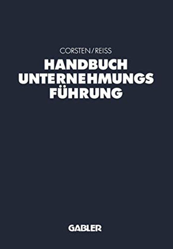 Handbuch Unternehmungsführung