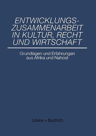 Entwicklungszusammenarbeit in Kultur, Recht und Wirtschaft