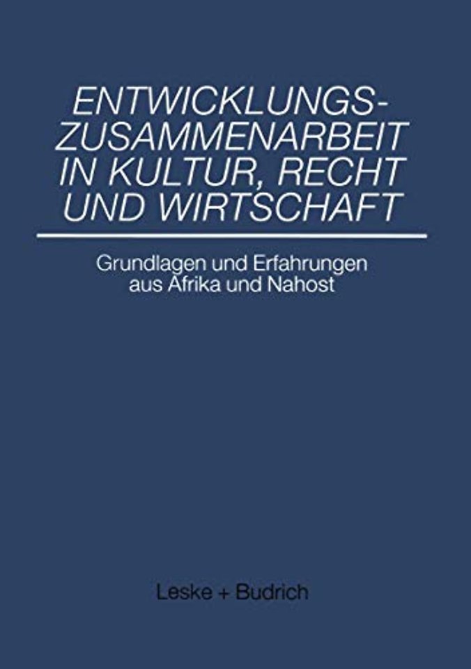 Entwicklungszusammenarbeit in Kultur, Recht und Wirtschaft