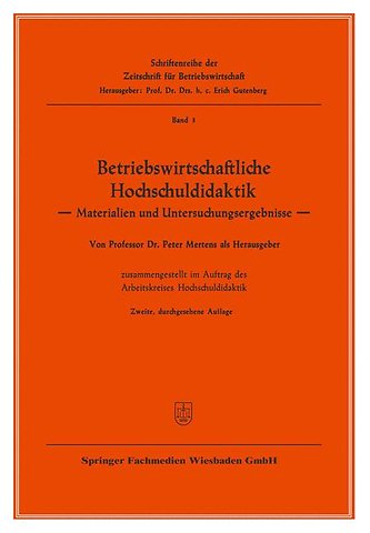 Betriebswirtschaftliche Hochschuldidaktik