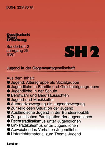 Jugend in der Gegenwartsgesellschaft