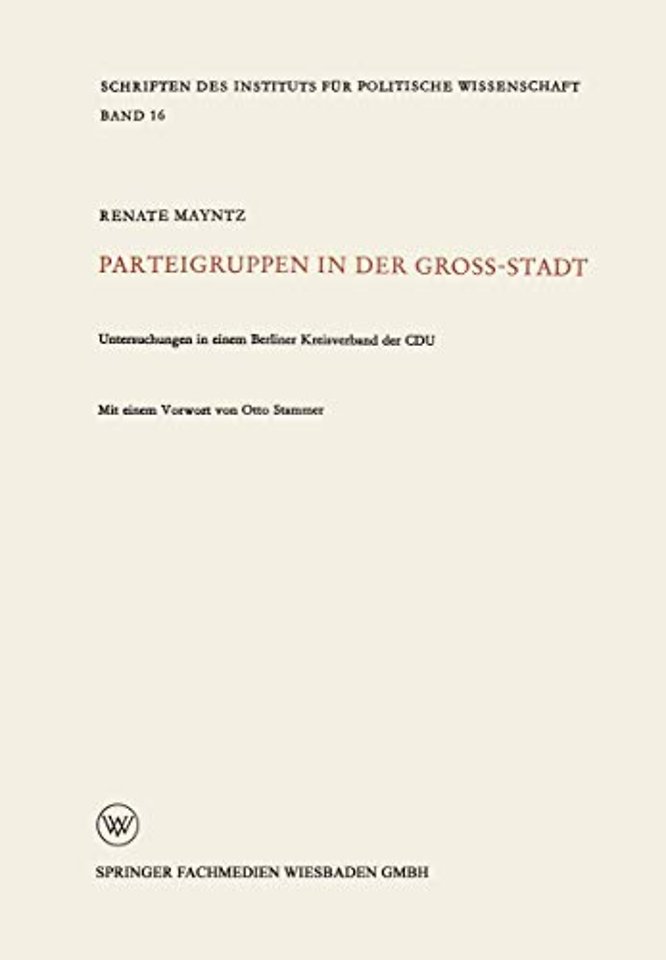 Parteigruppen in der Großstadt
